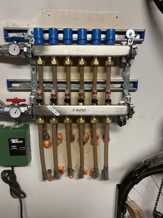 Plumber performing Leak Detection at a residential property in Perry Hall